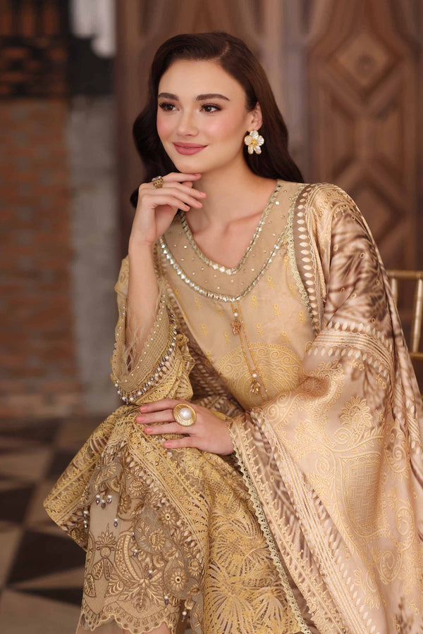 3 Piece - Digital Printed Embroidered Suit - 42502218