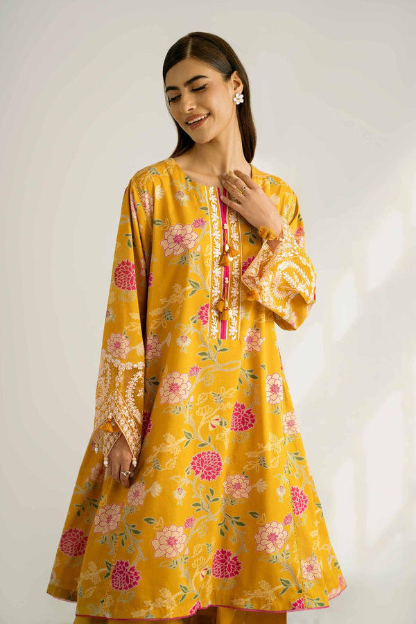 2 Piece - Printed Embroidered Suit - 42502357