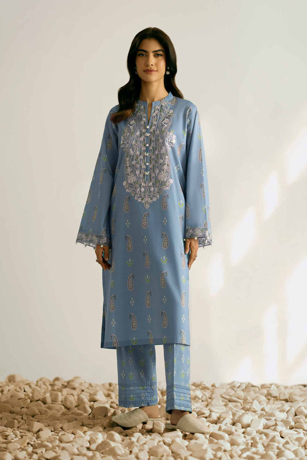 2 Piece - Printed Embroidered Suit - 42502358