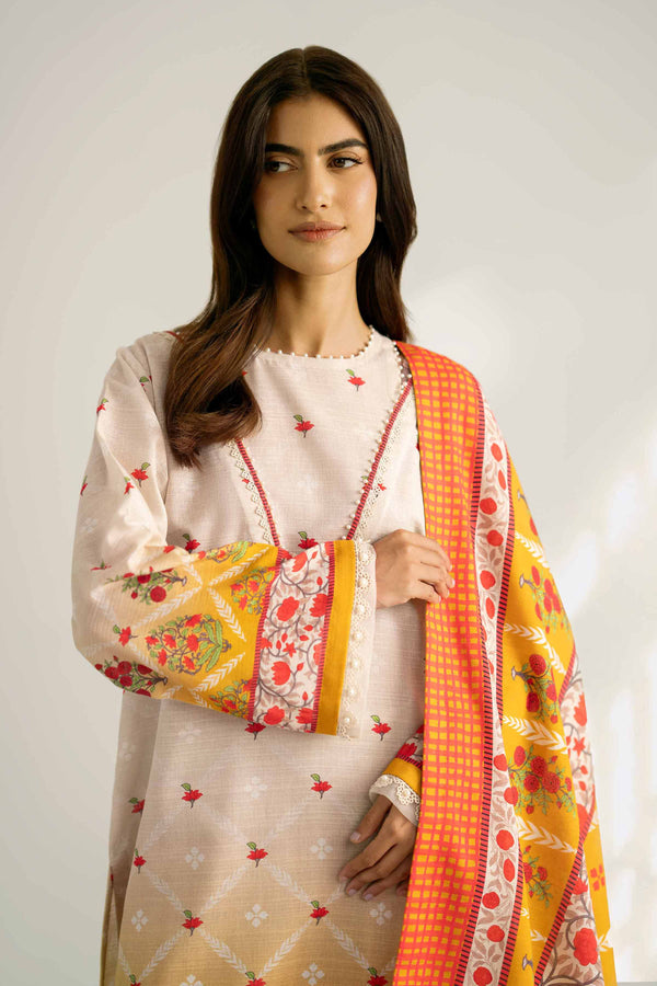 3 Piece - Digital Printed Suit - 42502416