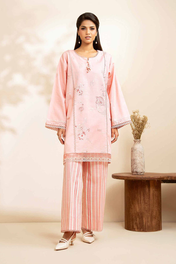 2 Piece - Printed Embroidered Suit - 42502485