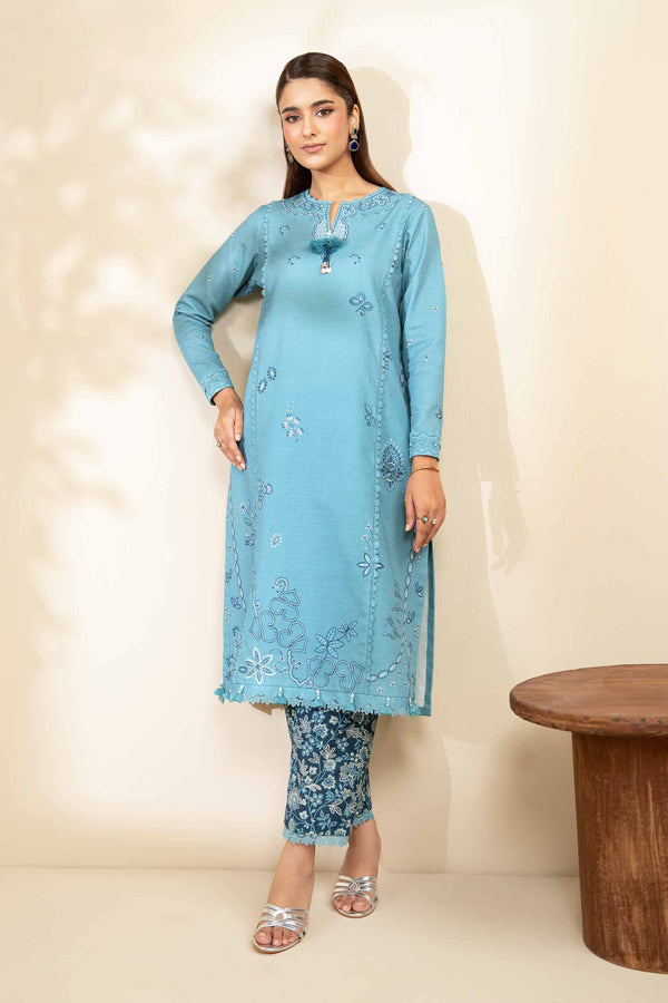 2 Piece - Printed Embroidered Suit - 42502491