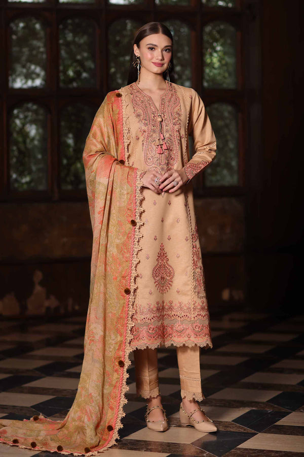 3 Piece - Digital Printed Embroidered Suit - 42502699