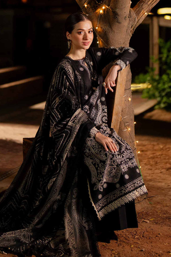 3 Piece - Digital Printed Embroidered Suit - 42502701