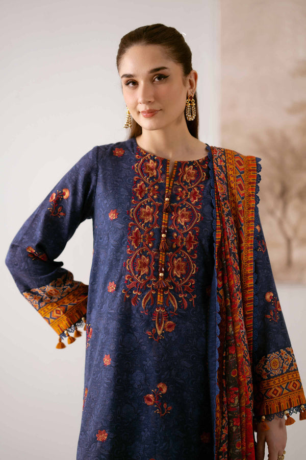 3 Piece - Digital Printed Embroidered Suit - 42502711