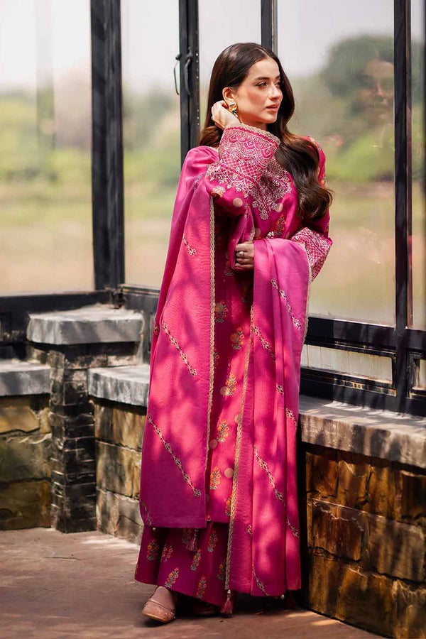 3 Piece - Digital Printed Embroidered Suit - 42502728