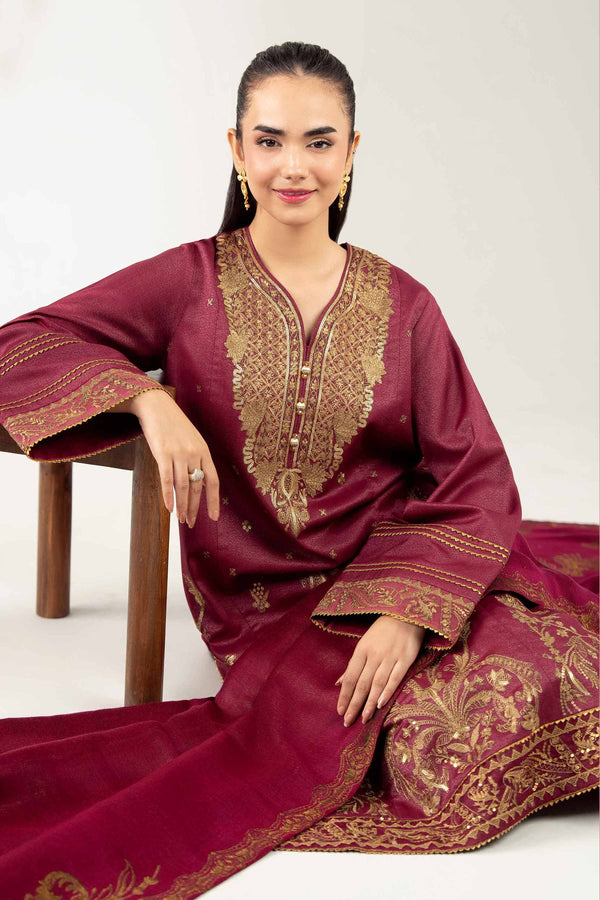 3 Piece - Embroidered Suit - 42502729