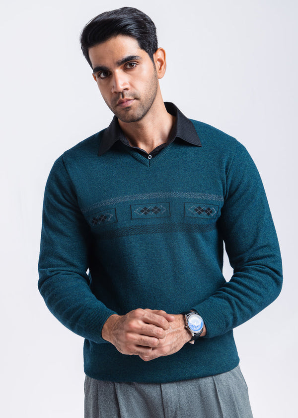 Octavo-V-Neck Full Sleeves Sweater (503-14)