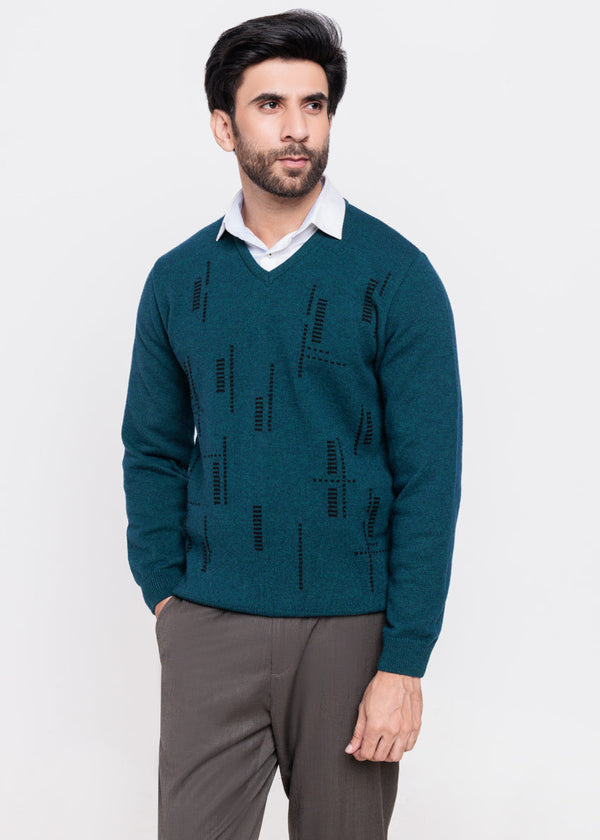 Octavo-V-Neck Full Sleeves Sweater (519-14)