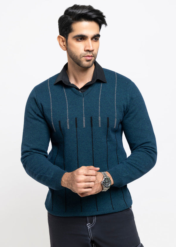 Octavo-V-Neck Full Sleeves Sweater (523-14)