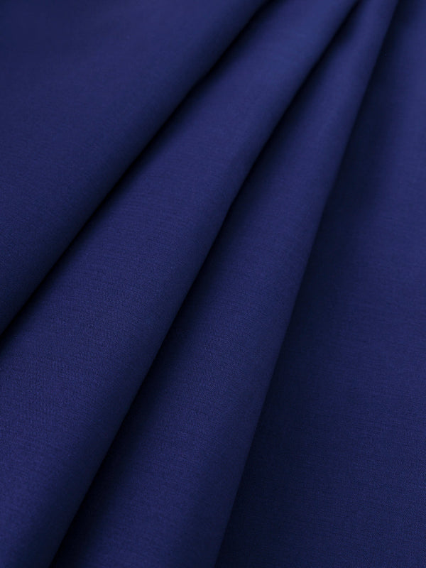 Dark Blue Cotton Unstitched Fabric - AL-UN-MRJ-6149