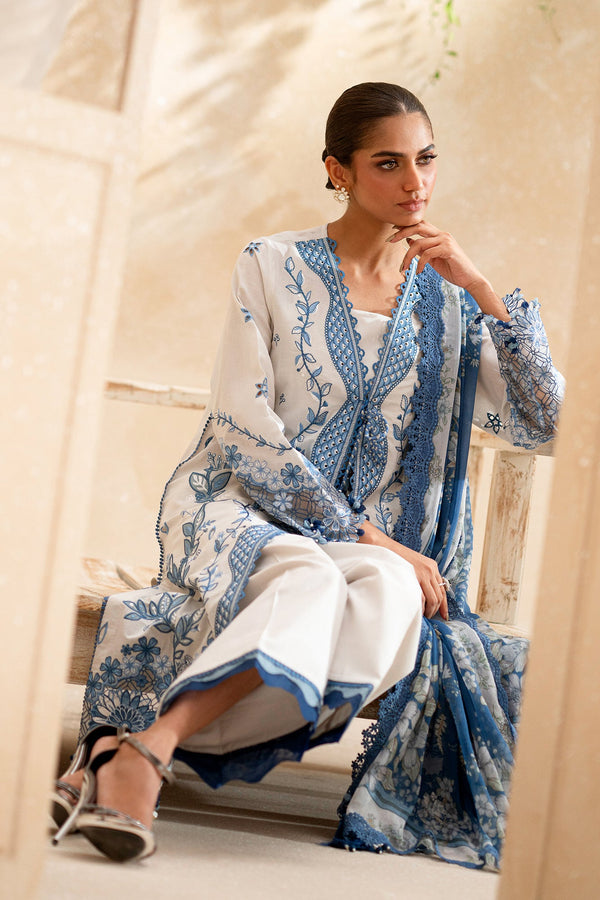 EMBROIDERED LAWN SUIT (E0541/203/003)