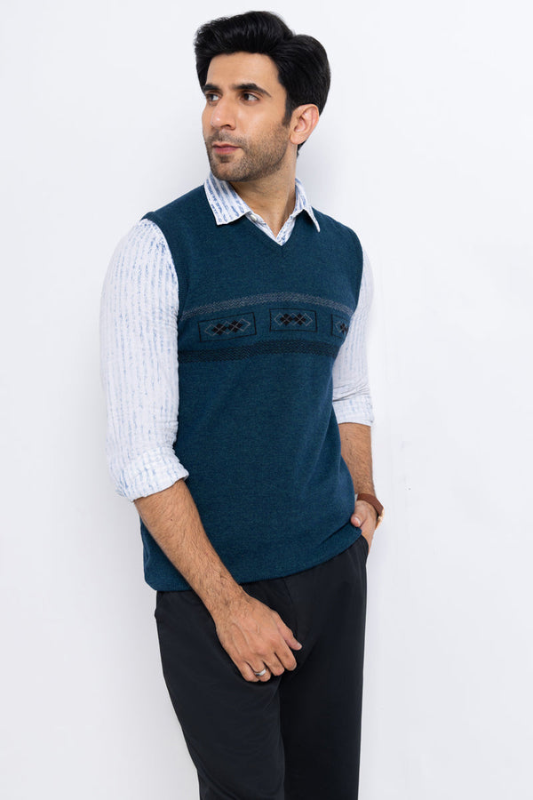 Octavo-V-Neck Sando Sweater (653-14)