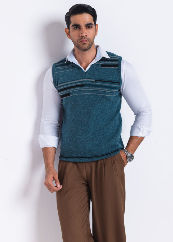 Ferozi-V-Neck Sando Sweater (659-14)