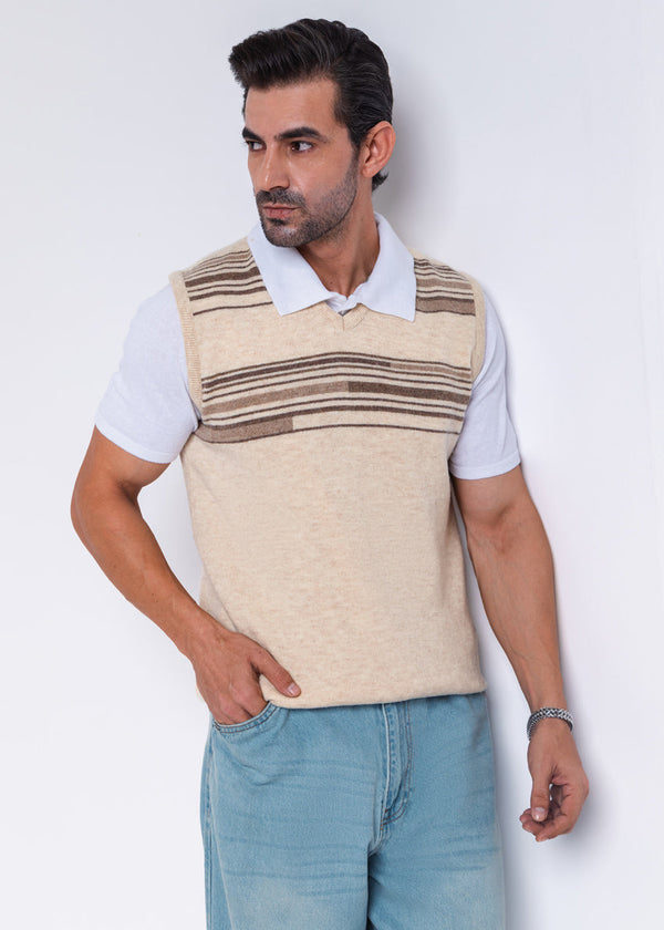 Swan-V-Neck Sando Sweater (659-14)