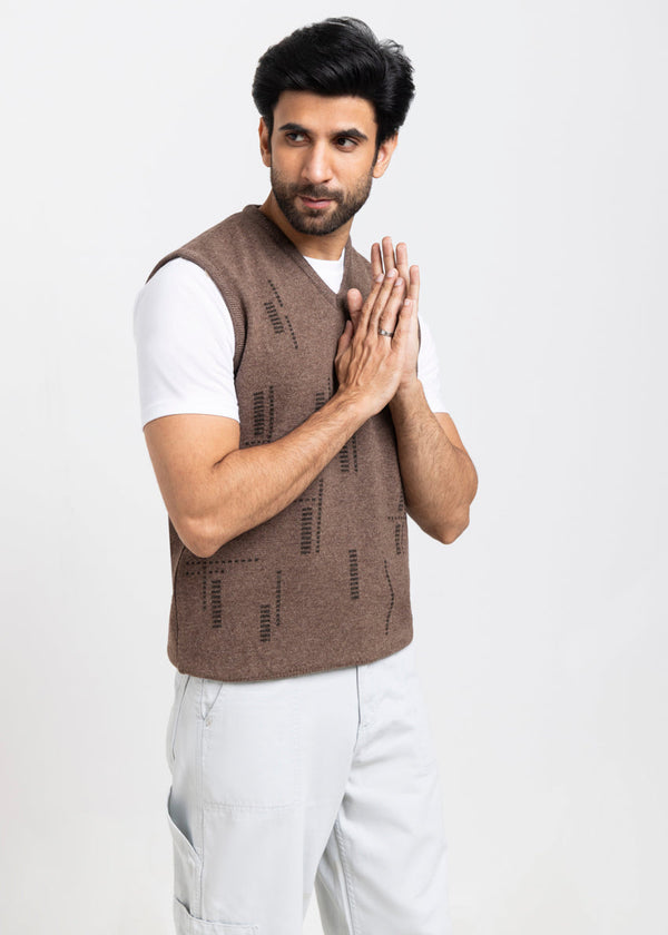 N-Sand-V-Neck Sando Sweater (669-14)