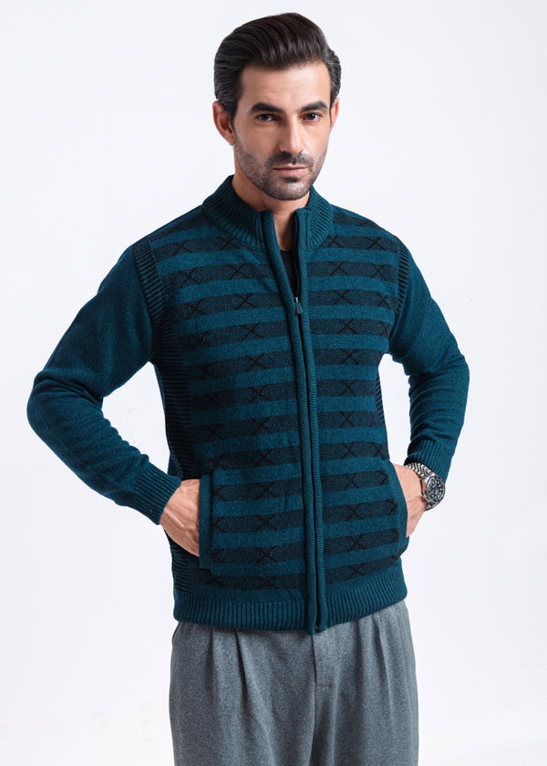 Octavo-Turtle Neck Zipper Full Sleeves Sweater (755-14)