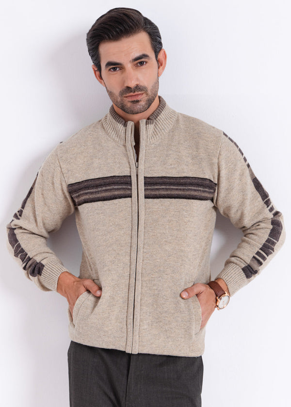 N-Stone-Turtle Neck Zipper Full Sleeves Sweater (756-14)