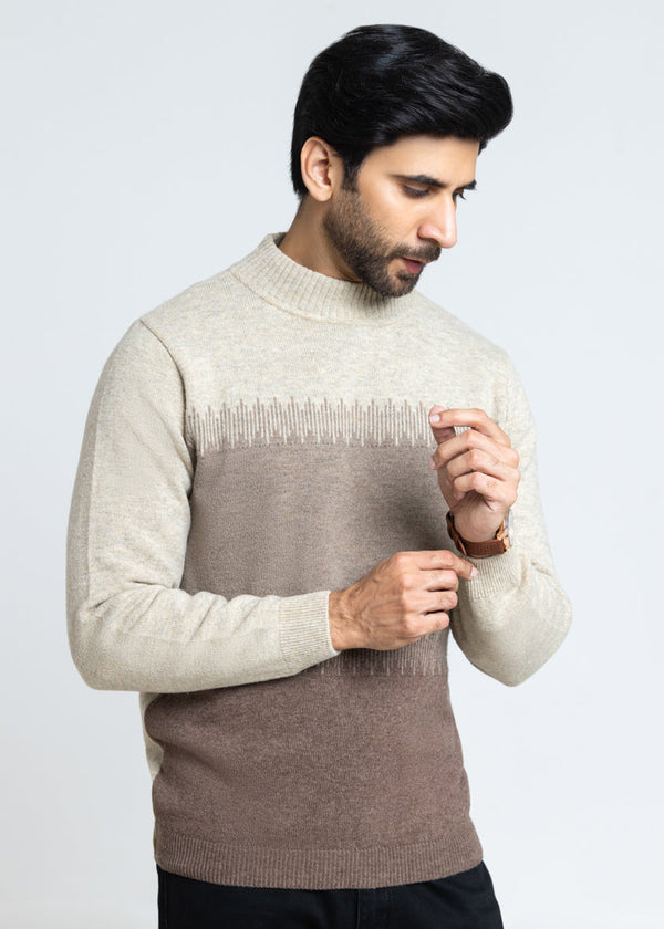 N-Stone-Round Turtle Neck Full Sleeves Sweater (854-14)