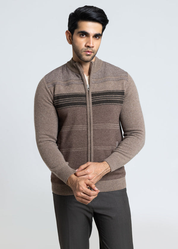 Br-Sugar-Turtle Neck Zipper Full Sleeves Sweater (918-14)