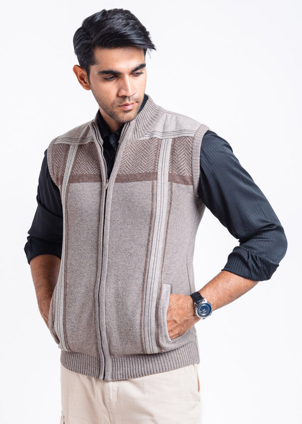 Moonrock-Turtle Neck Zipper Sando Sweater (984-14)