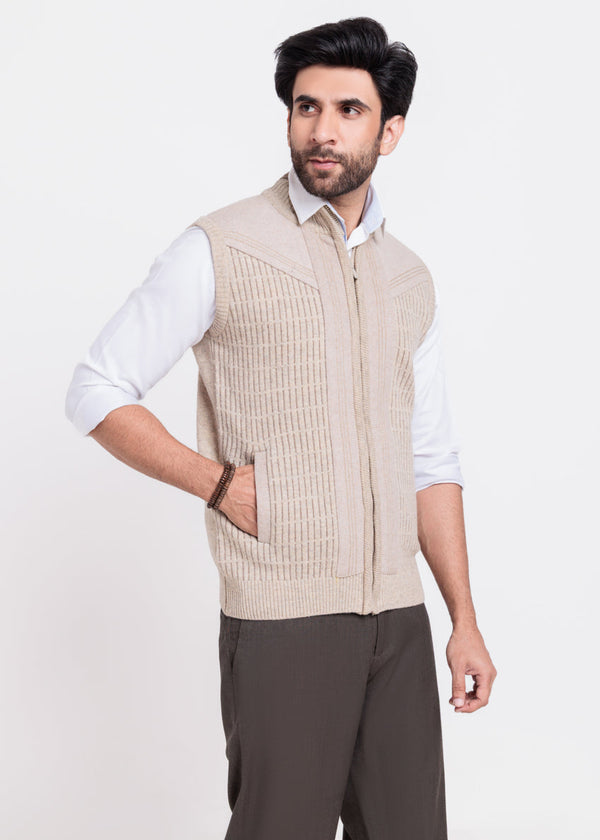 N-Stone-Turtle Neck Zipper Sando Sweater (986-14)