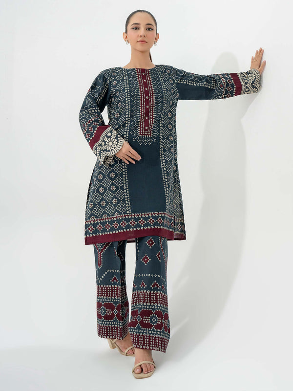 2 Piece Khaddar Suit-Printed (Pret)