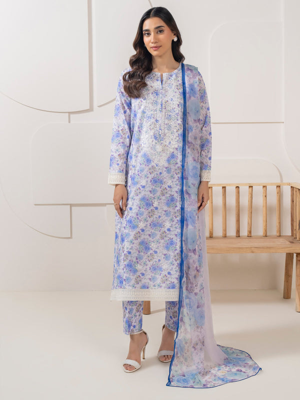 3 Piece Lawn Suit-Embroidered (Pret)