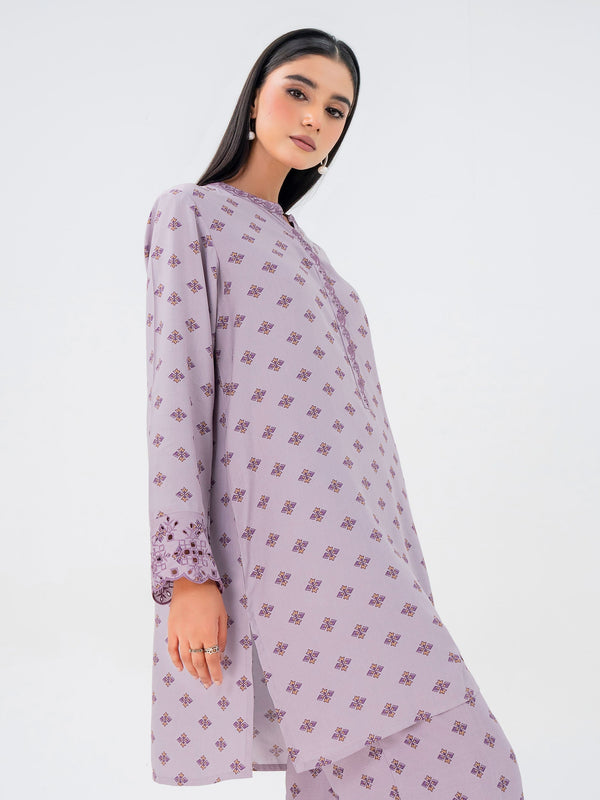 2 Piece Linen Suit-Embroidered (Pret)