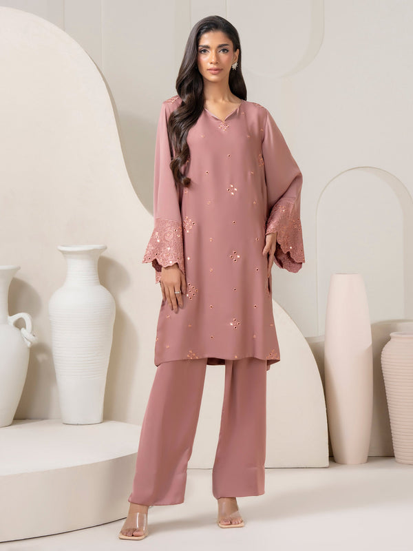 2 Piece Silk Suit-Embroidered (Pret)