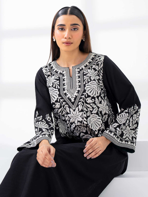 Khaddar Shirt-Embroidered (Pret)