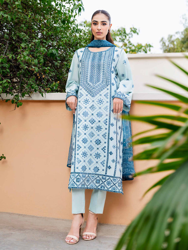 3 Piece Lawn Suit-Embroidered (Pret)