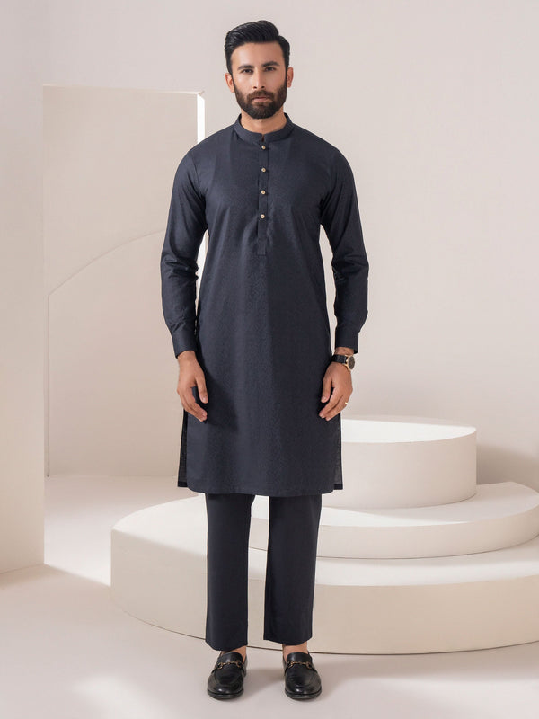 Self Jacquard Suit