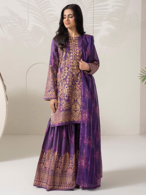 3 Piece Lawn Suit-Paste Print  (Pret)
