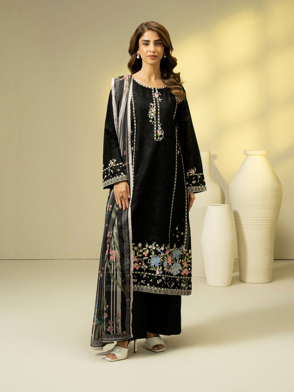 2 Piece Jacquard Suit-Embroidered (Pret)
