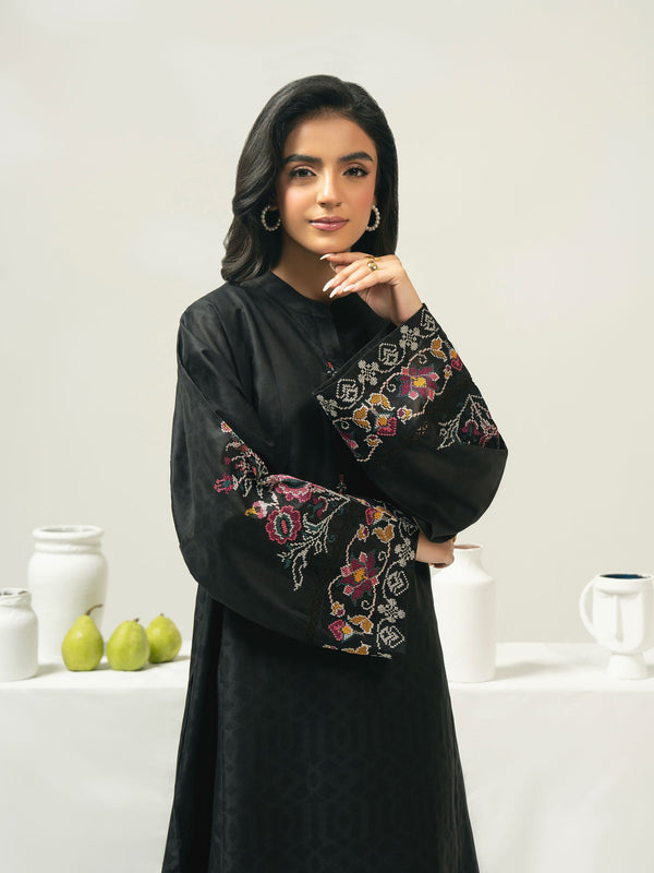 2 Piece Jacquard Suit-Embroidered (Pret)