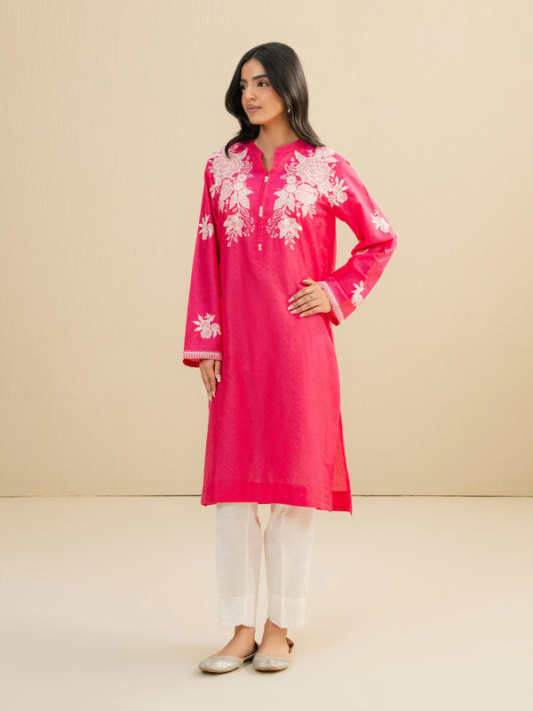 Jacquard Shirt-Embroidered (Pret)