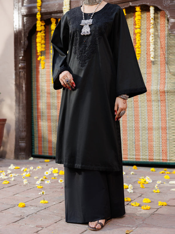 Black Lawn Kurti - AL-LK-1062
