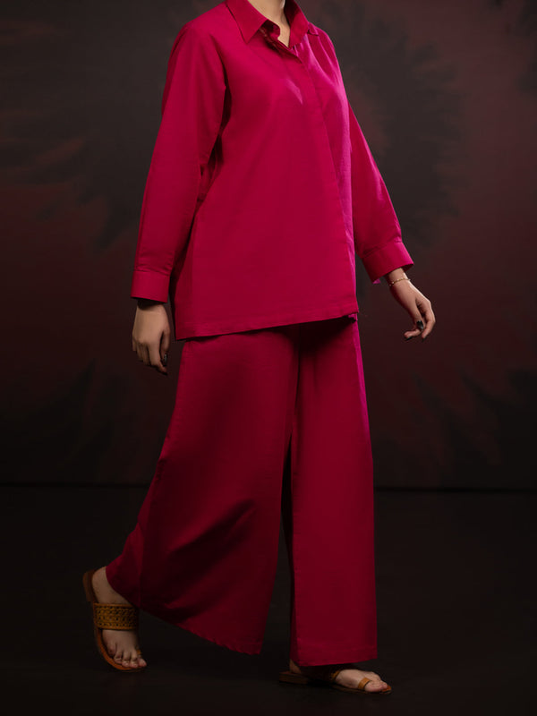 Pink Light Slub Khaddar 2Pc Stitched - AL-2PS-LKS-1084
