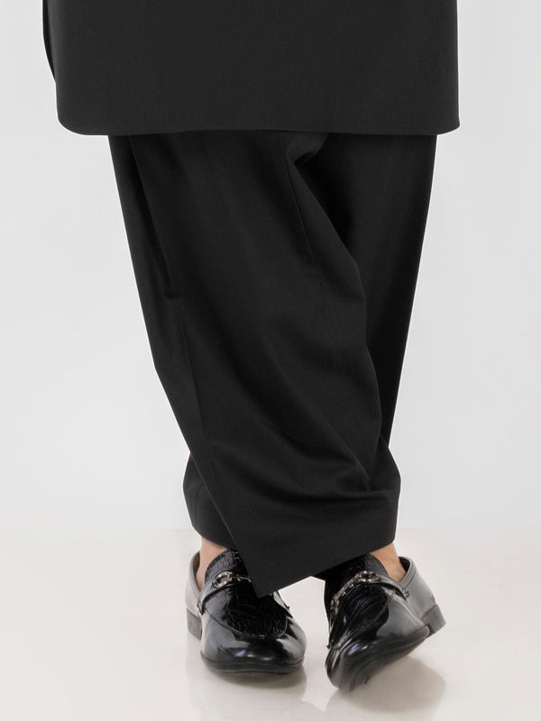Black Cotton Shalwar - AL-MS-001B