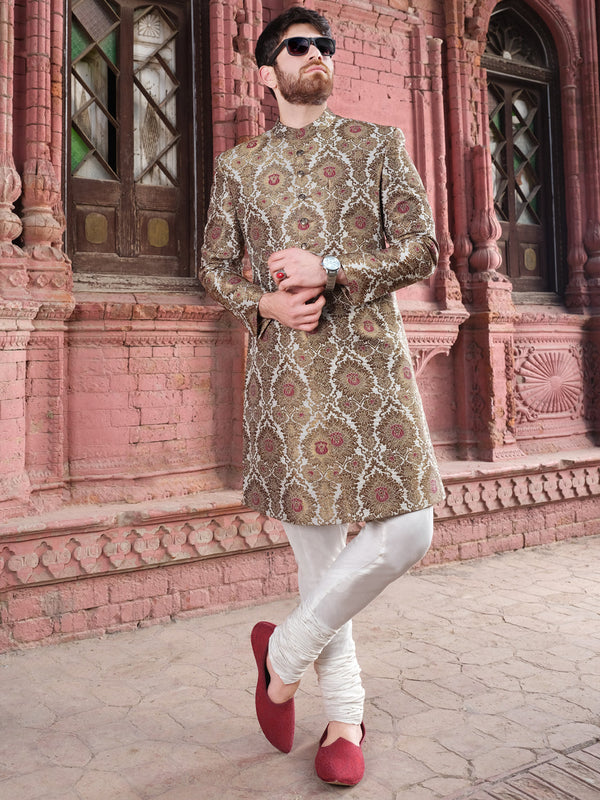 Copper Men Sherwani - AL-SW-114