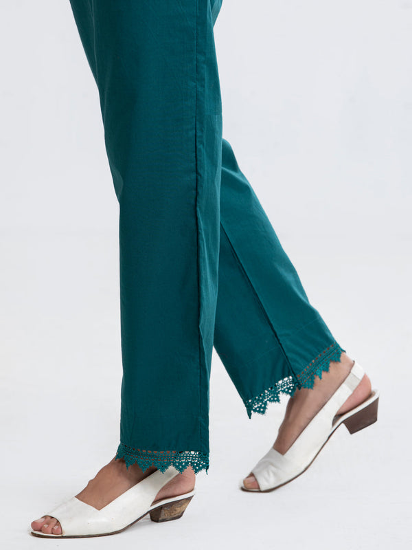 Green Khaddar Trousers - AL-T-652