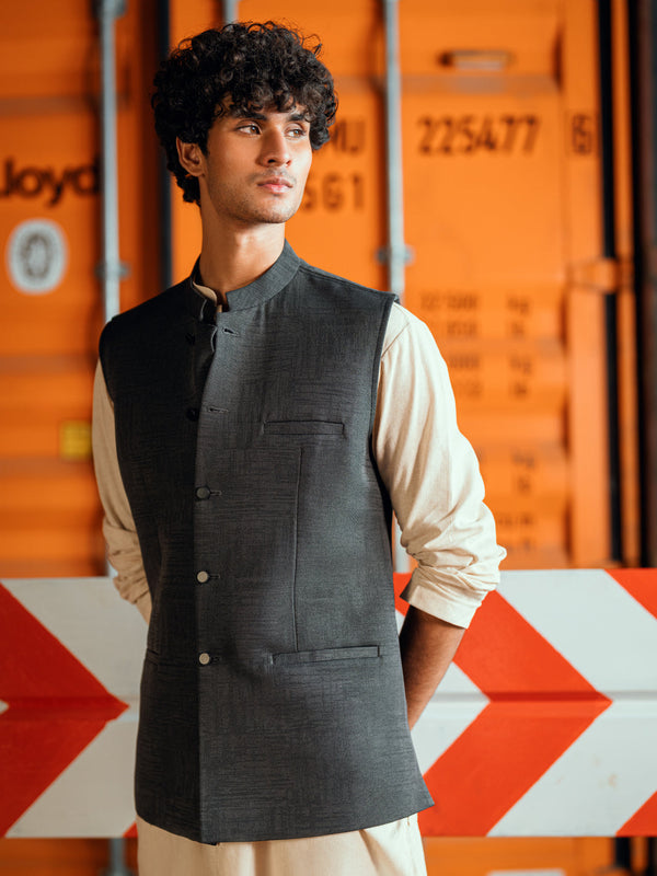 Charcoal Grey Waistcoat - AL-WC-597
