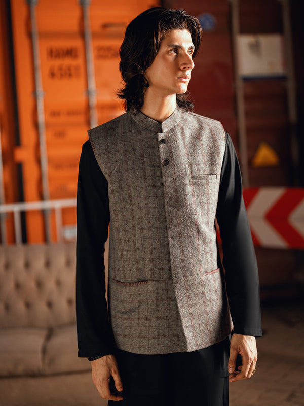 Grey Formal Waistcoat - AL-WC-600