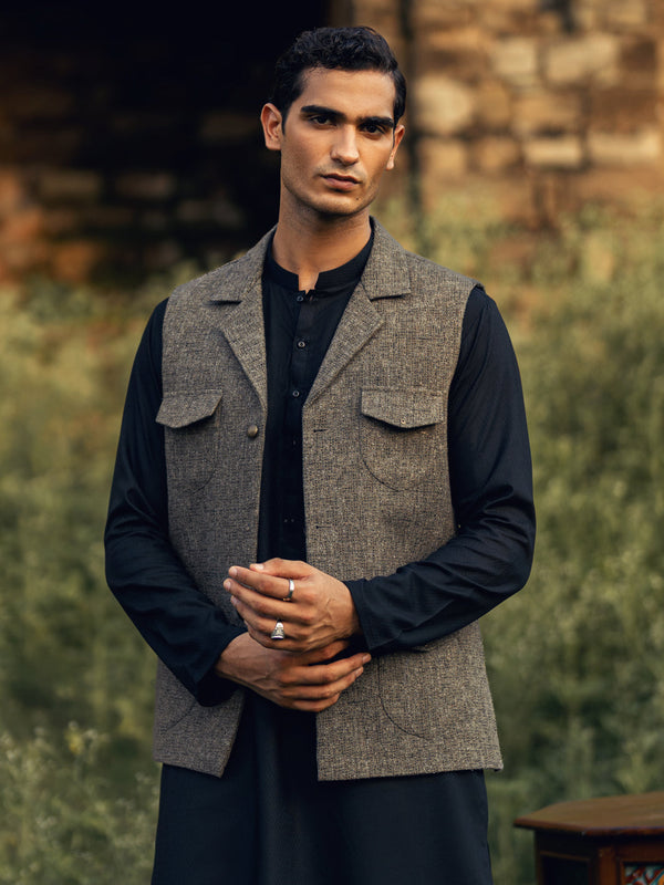 Olive Green Waistcoat - AL-WC-603