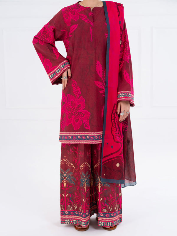Fuchsia Lawn 3Pc Stitched - AWP-3PS-663