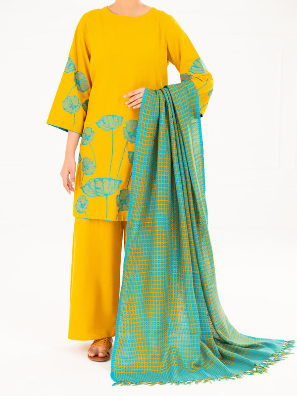 Mustard Karandi 3Pc Stitched - AWP-3PS-775