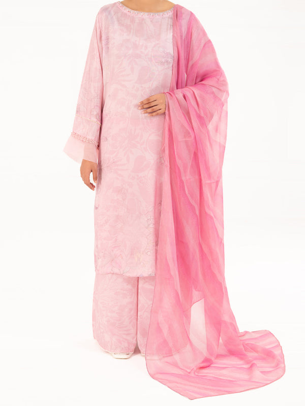 Light Pink Thai Silk 3Pc Stitched - AWP-3PS-784