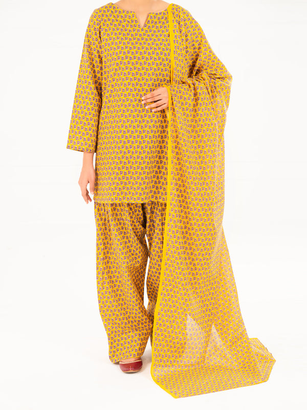 Mustard Lawn 3Pc Stitched - AWP-3PS-857