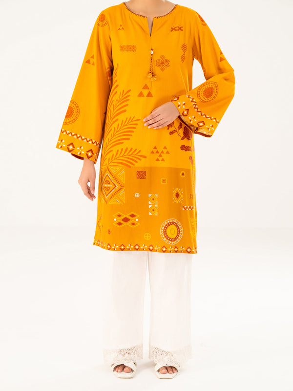 Mustard Cambric Kurti - AWP-LK-908